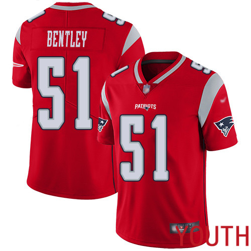 New England Patriots Football #51 Inverted Legend Limited Red Youth Ja Whaun Bentley NFL Jersey->women nfl jersey->Women Jersey